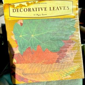 Williams Sonoma Decorative Leaves Table Decor NWT